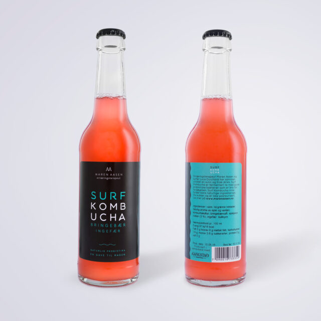 Surf Kombucha Bringebær Ingefær